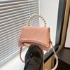 Stylish Vintage Small Square Crossbody Bag In Black Silver Blue White Pink