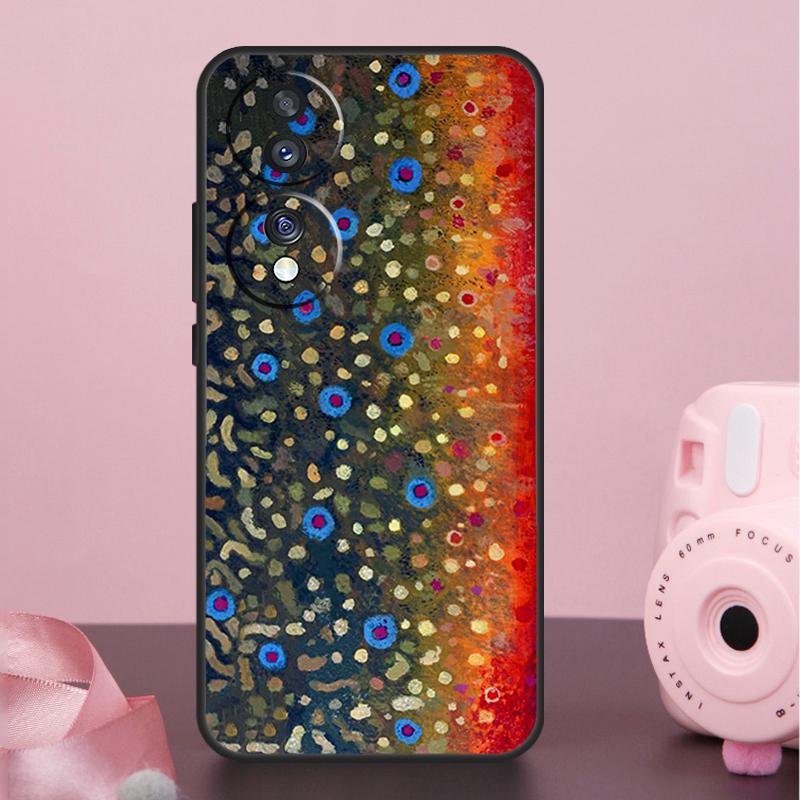 Brown Trout Fly Fishing Case For Honor 400 200 Pro 50 70 90 X9a X9b X9c X9d X8b X8c Win Magic 8 Pro 5 6 7 Lite Cover