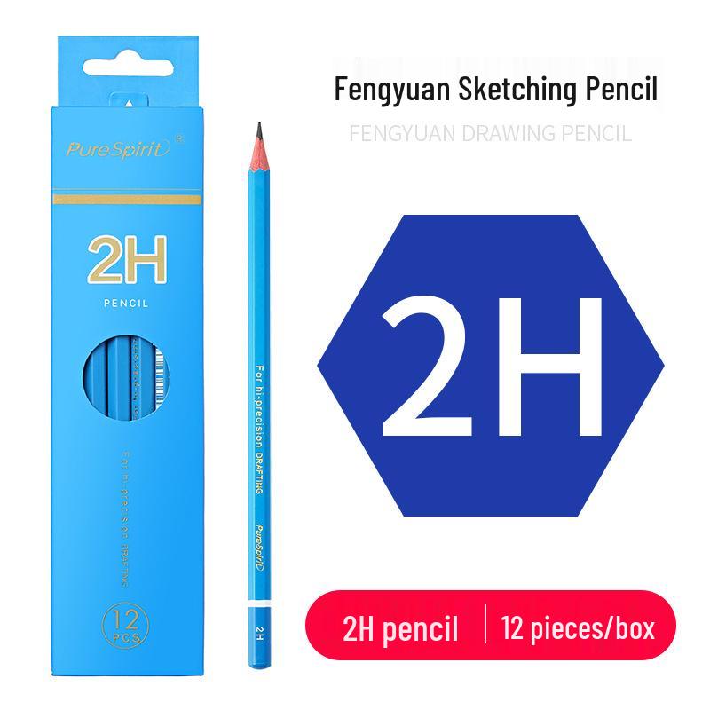 Charcoal Sketching Pencils Set: Soft/Medium/Hard (2B, 4B, 6B, 8B, 10B, 12B, 14B) for Students & Artists