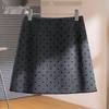 Women's High-Waist Polka Dot A-Line Skirt