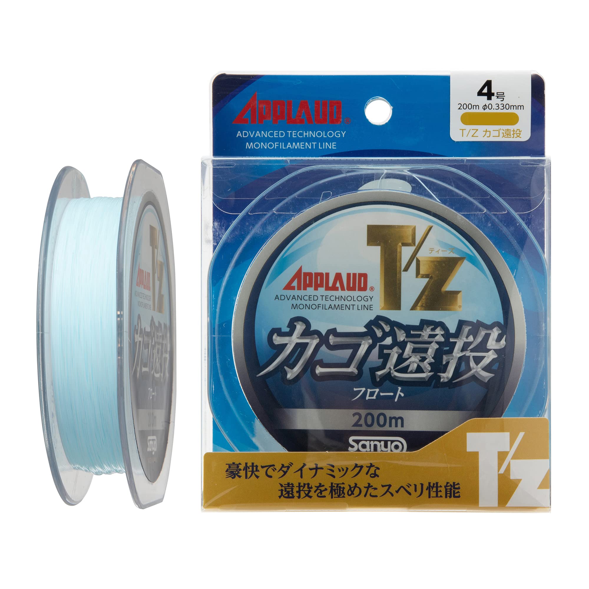 

Sanyo Nylon APPLAUD Float Cast 200m Site Blue T/Z Cage/Long #6