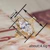 Court ring female, noble high-end French jewelry, horse's eye sparkling ring