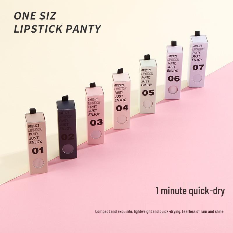 Lipstick Panties: Girl's Summer Ice Silk Mid-Waist Seamless Quick-Dry Breathable Hip-Lifting Underwear