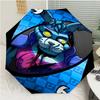Five Nights At Freddy's1 Print Automatic Umbrella, 8 Rib Iron Frame, Plastic Handle, Suitable for Outdoor Travel &Daily , Ideal Gift