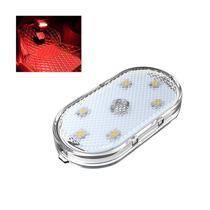 Automotive Atmosphere Lighting Foot Atmosphere Wiring Free Led Wireless Magnetic Suction Lighting