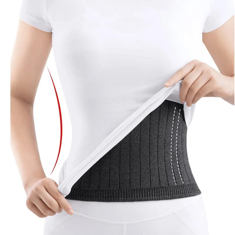 Cashmere Waist Support Warmer Elastic Waist Belt for Cold Weather Kidney Stomach Back Warming Brace Abdominal Protect for Women