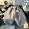 Children's Fleece Pants, Autumn and Winter Baby's Thickened Warm Casual Sports Pants, Outer Wear Long Pants