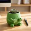 Smiling Face Planter 3D Plant Pot Printed Cute Decorative