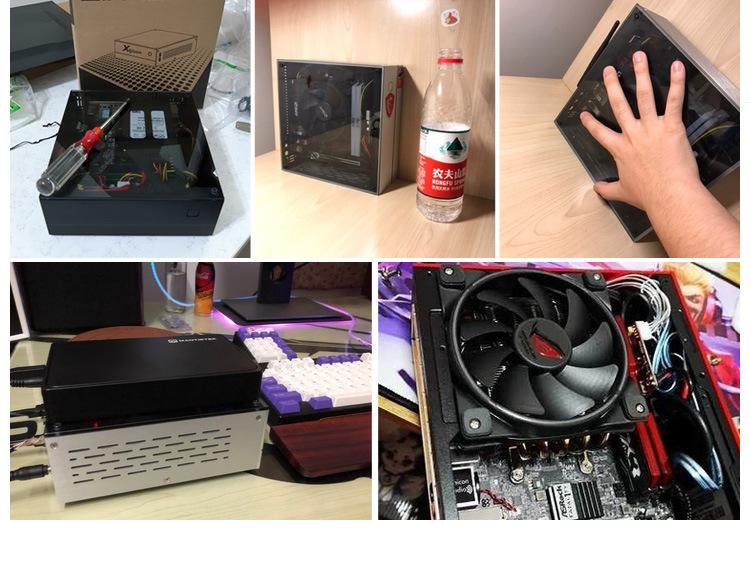 XQBOX A01 HTPC ITX Mini Chassis: Compact Horizontal Industrial Control Case