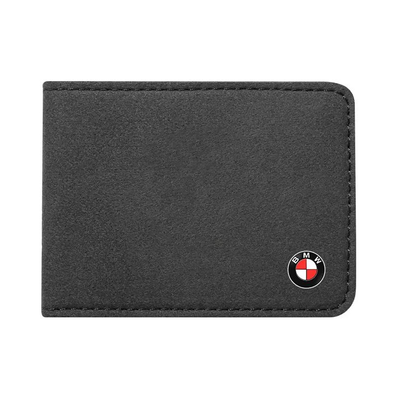 BAIL4 2025 Hot Car Driver License Suede Leather Bag Auto Driving Documents Wallet For BMW 50th E46 E90 E60 F30 F10 X1 X2 X3 X5 X4 X6 X