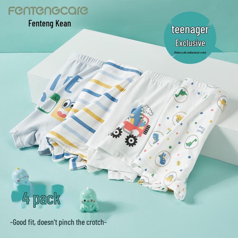 FENTENGCARE Boys' Ice Silk Breathable Boxer Briefs