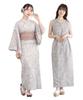 Soubien Yukata Separate Free Beige with Small Floral Pattern X Pink [SOUBIEN] 3-Piece Set, Style, Women's (Top/Dress/Obi Sash), Size,