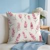 Lavendelblüten Kissenbezug Kurzer Plüsch Weich Beidseitiger Druck Kissenhülle Gemütlich Sofa Schlafzimmer Heimdeko Geschenk