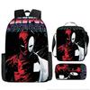 Spider-Man Cartoon Backpack Parallel World Student Cartoon Backpack Children'S School Bag Pencil Case