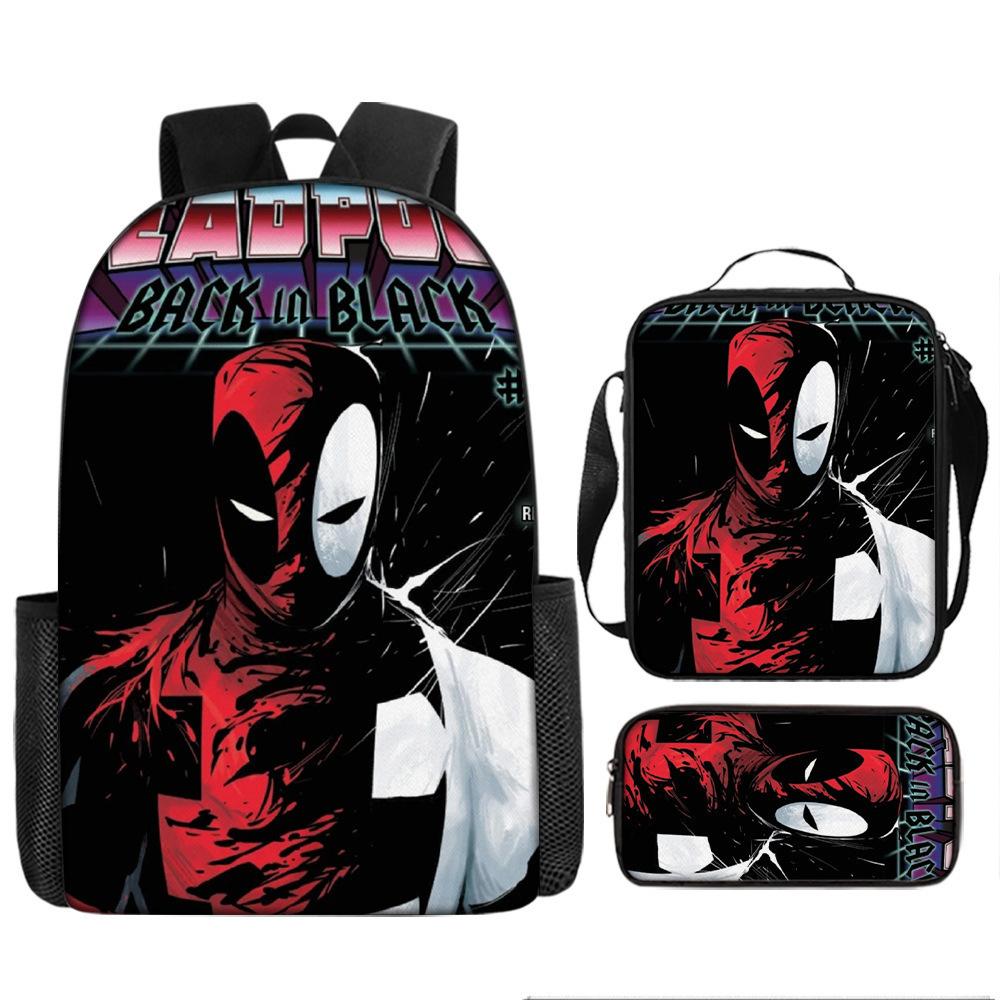 Spider-Man Cartoon Backpack Parallel World Student Cartoon Backpack Children'S School Bag Pencil Case