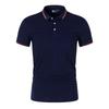 Maglietta Polo da Uomo Estiva Taglie Forti Camicia con Collo Semplice Leggera Piatta Monocolore Top Polo da Uomo