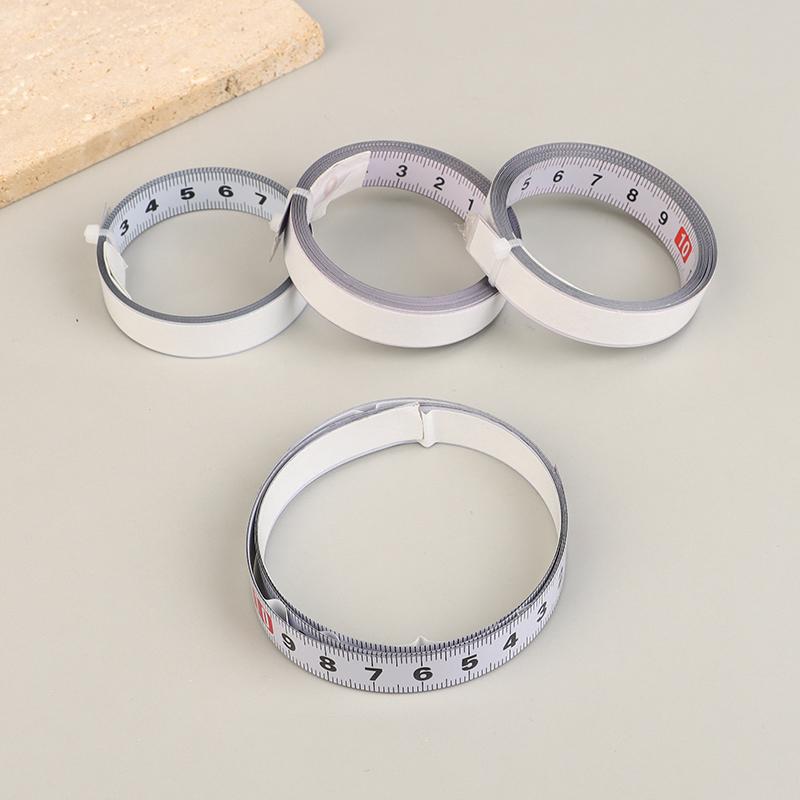 Miter Track Tape Measure Self Adhesive Metric Stainless Steel Scale Ruler 1M-2M For T-Track Router Table Saw Woodworking Tool