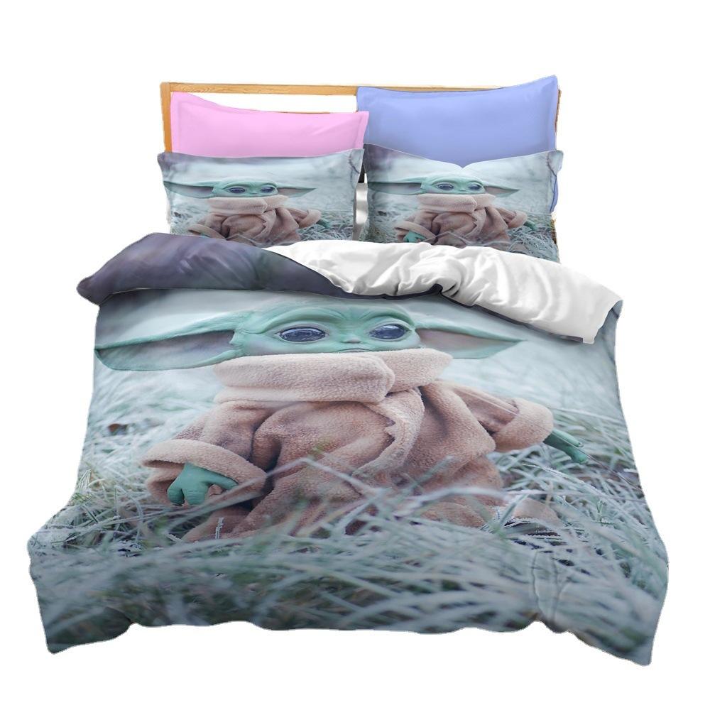 Bedding Kit Yoda Master Series Size Three-Piece Quilt Cover