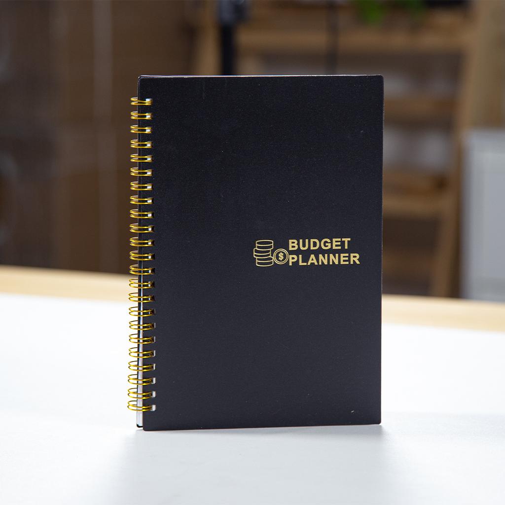 1PC 50 de coli Planificator de buget PVC Carte de buget lunar cu copertă cartonată Planificator financiar nedatat cu caiet de urmărire a cheltuielilor