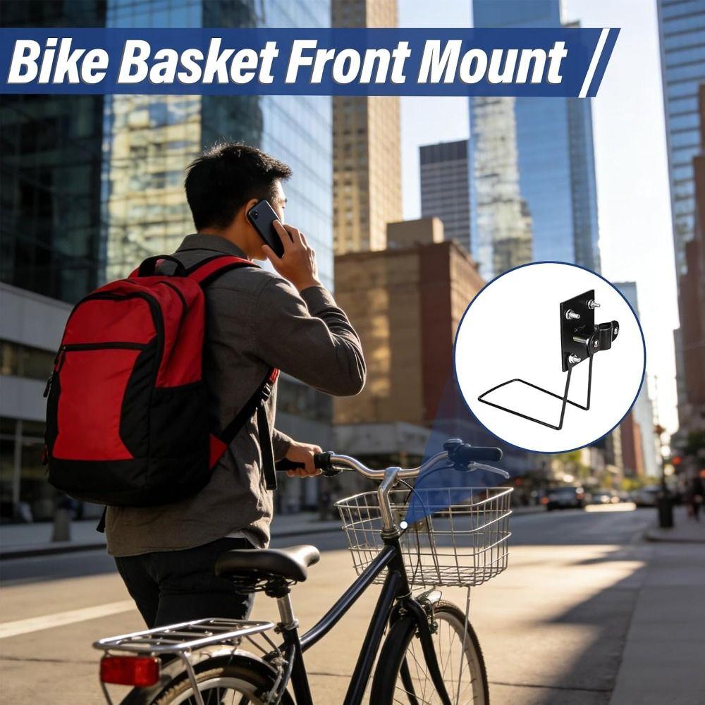 Adjustable Basket Holder Easy Install Bike Basket Bracket Bike Basket Mount Bicycle Accessories