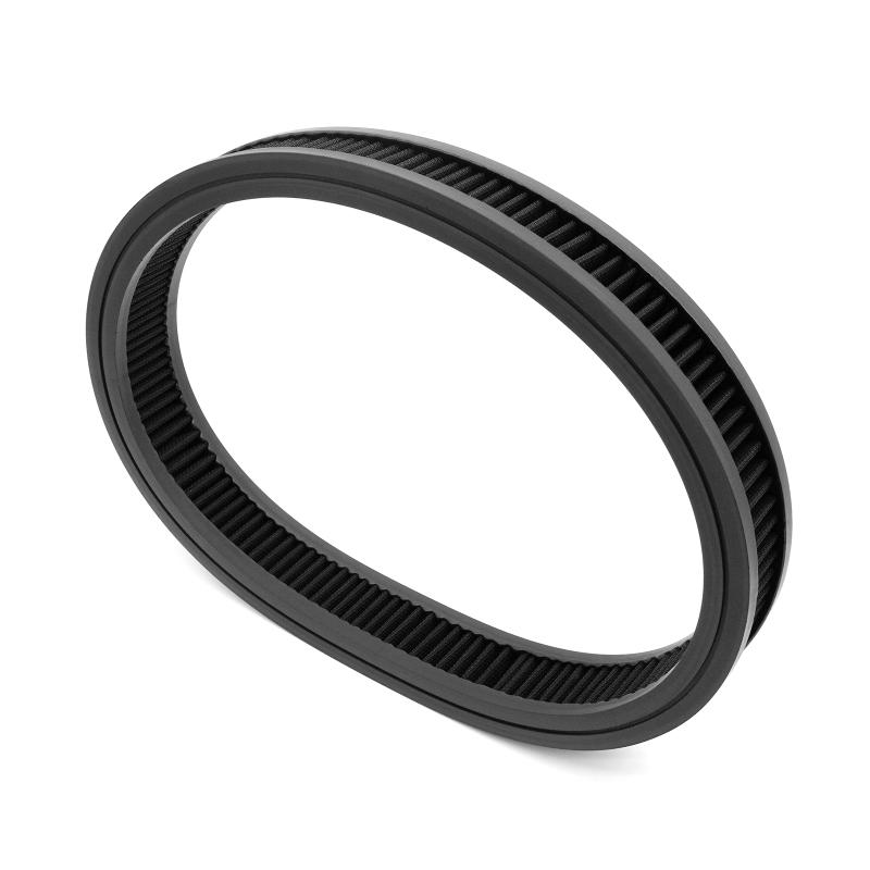High Flow Round Air Cleaner Filter Washable and Reusable Replacement for Chevy Ford Mopar SBC BBC 14inch* 2inch Blue/Black/Red