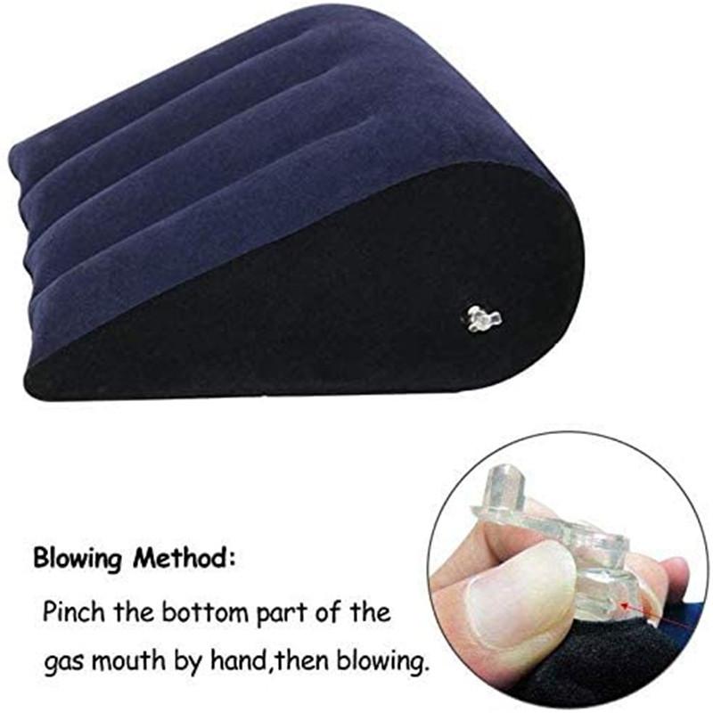 Triangle Pillow Couples Positions Aid Cushione Inflatable Air Husband And Wife Exotic Night Seat Sport Bed Wedge Adult Love