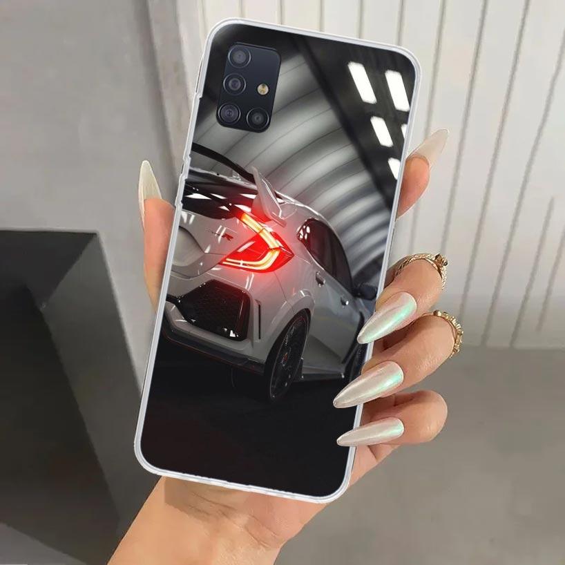 

JDM Type R Civic Sport Car Phone Case for Samsung Galaxy A52 A32 A22 A12 A02S A50S A30S A10S Note 20 Ultra 10 Plus S10 A31 A20 A Samsung A30S