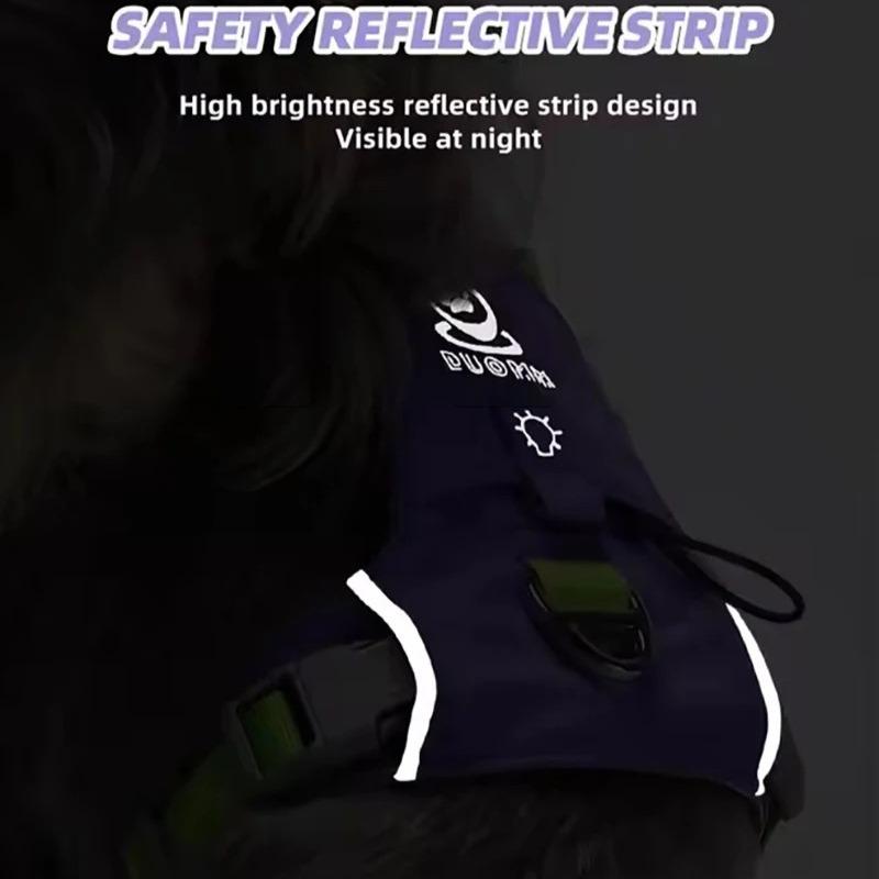 Pet Dog Harness Light Weight Reflective Dog Cat Chest Strap Belt No Pull Soft Harness Vest Adjustable Outdoor Pets Harness