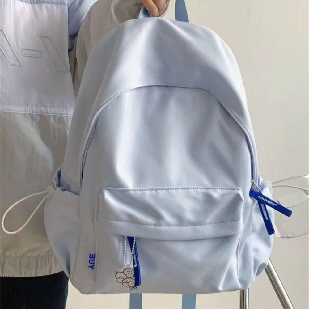 Large Capacity Casual Fashion Backpack Ultra-light School Laptop Backpack Zipper Simple Cute Student School Bag For Girls Boys