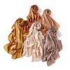 Middle Eastern Women's Sun Protection Imitation Silk Satin Headscarf