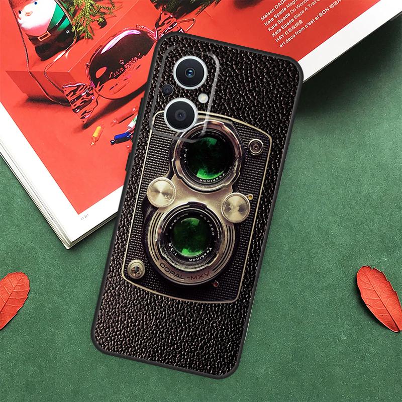 Vintage Camera Case For OPPO Reno 7 8 Lite 8T 10 11 12 13 Pro 12F 13F 14F OPPO Find X8 X6 X5 X9 Pro Cover
