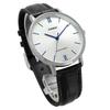 Casio Quartz Ladies Wristwatch LTP-VT01L-7B1 Silver Black Leather Band