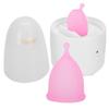 Reusable Female Menstrual Cup Lady Menstrual Cup Cleaner Machine Set (Cleaner Menstrual Cup Pink sL