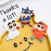 Crayon Shin-chan 3D Magnet & Sticker Set for DIY: Fridge, Shoes, Phone Case, and Car.