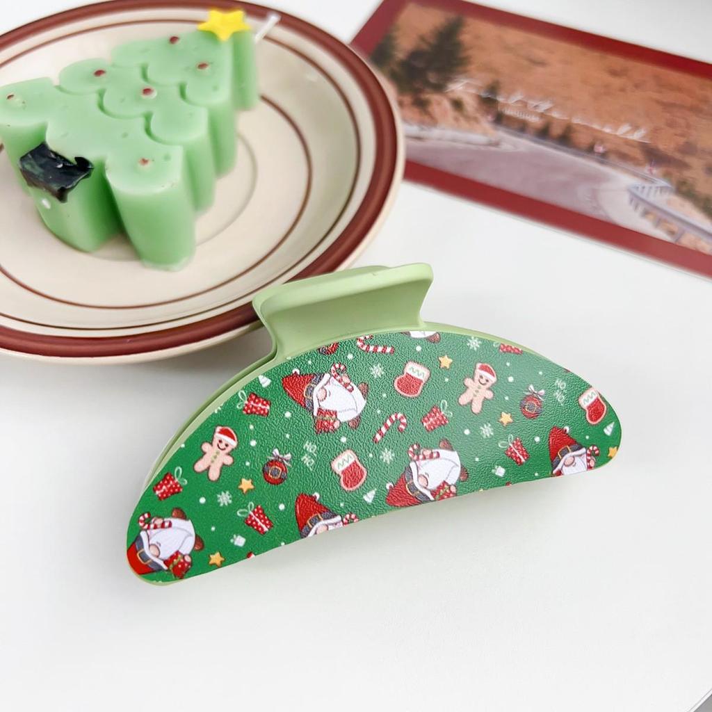 Santa Claus Christmas Festival Shark Claw Clip Hair Accessory