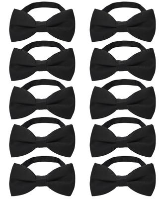 Bow Set of Made In Ribbon Easy Hook Butterfly [Best Item] Men's Ties, 10, Japan, One-Touch Ties, Closure, Black, 00_10