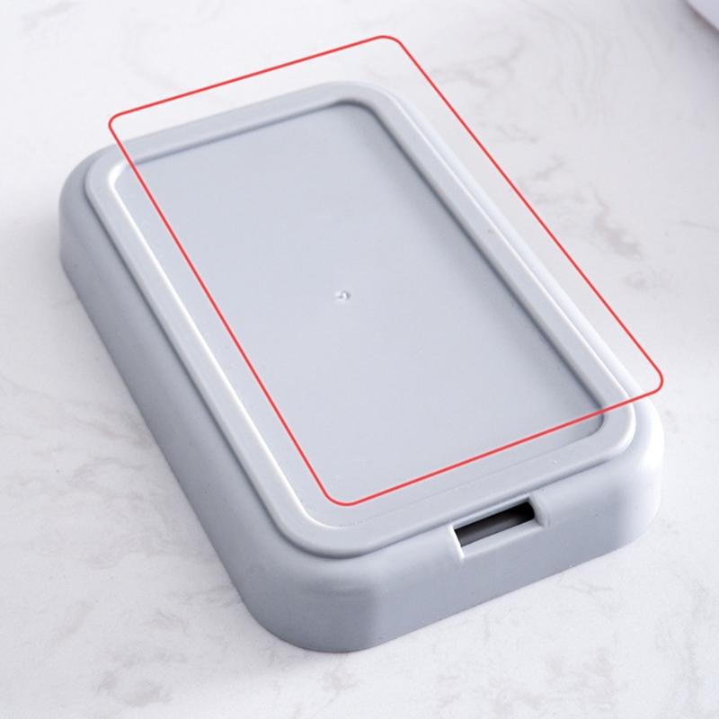 2PCS Soap Dish Plastic Soap Holder for Bathroom Shower Double Layer Draining Soap Dish Tray Easy to Clean Soap Case