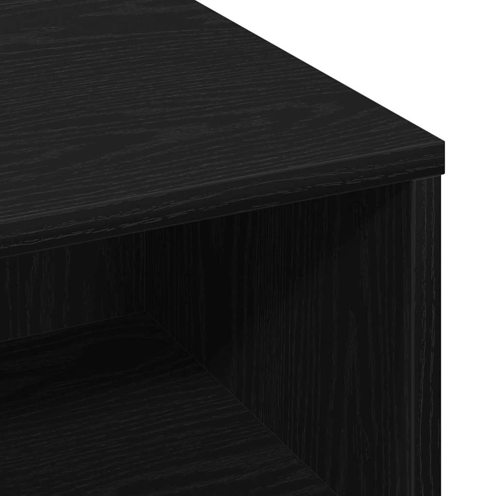 Coffee Table Black Oak Look 60 X 60 X 30 Cm