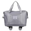 Expandable Waterproof Travel Bag with Universal Wheels – Large Capacity for Business, Student, or Maternity Use, Featuring Wet/Dry Separation