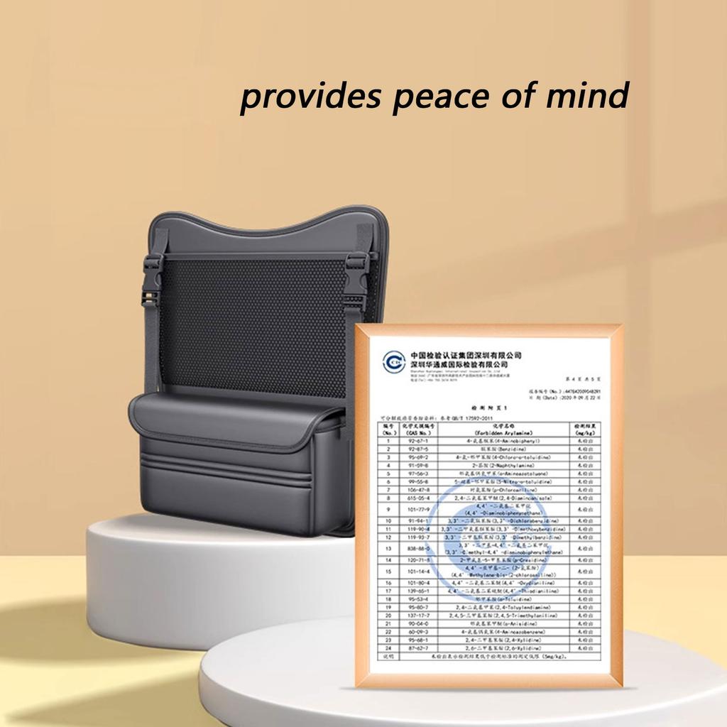 Leather Car Accessory Multi Pockets Organizers with Tissue Holder Easily Attachable to Seat for Additional Storage Space