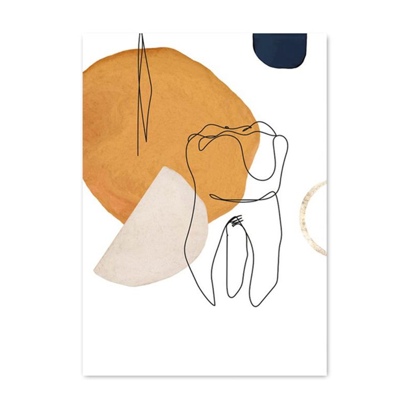 

Абстрактные линии зубов Современная стоматологическая клиника Холст Картины Плакаты и принты Настенная картина для украшения гостиной Куадрос 40X60cm Unframed