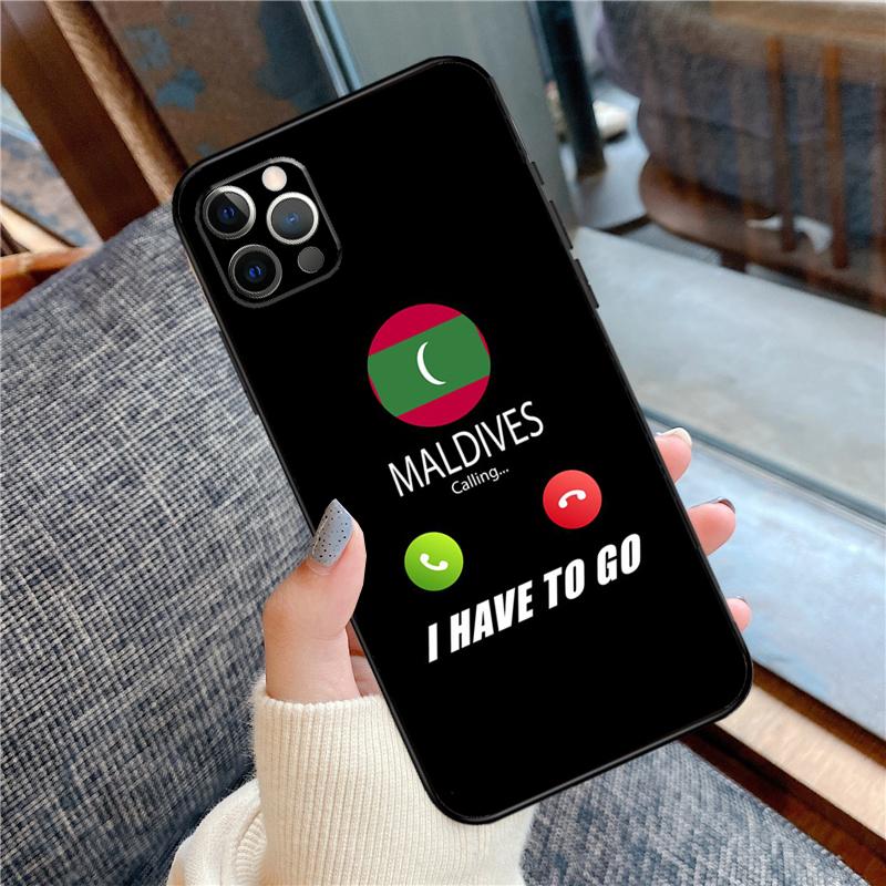 

Чехол для телефона с флагом Мальдив для iPhone 16 15 14 13 11 12 Pro Max 12 13 mini XR 15 16 Plus 16e Защитный корпус iPhone 16 Plus