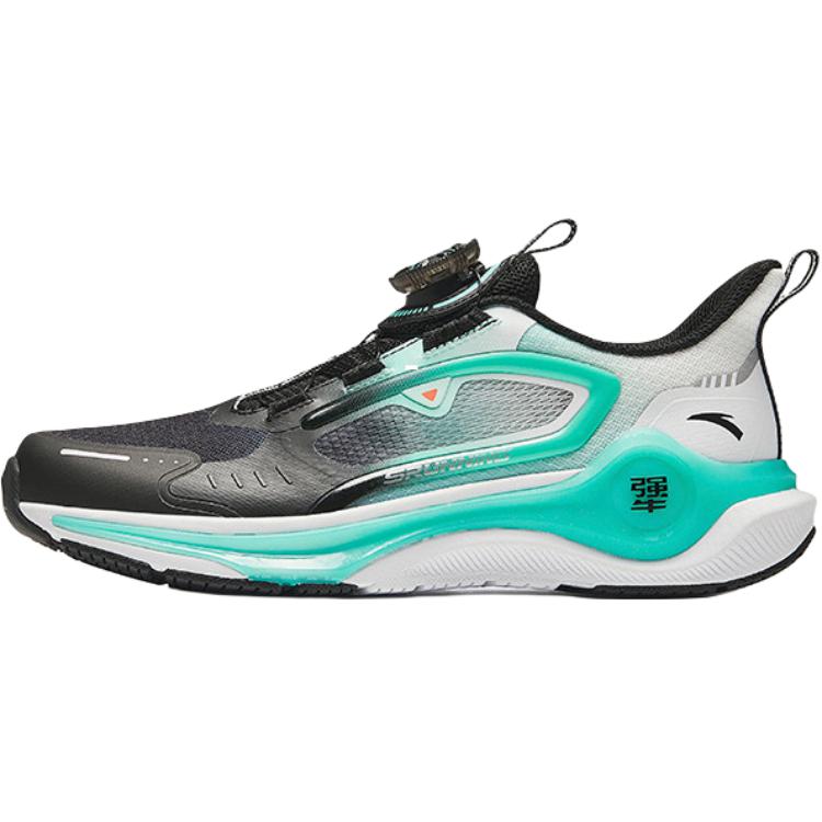 Anta Kids Hailang Knob Comfortable Non-Slip Wear-Resistant Breathable Low-Top Running Shoes Men running shoes Black Purple 312435512