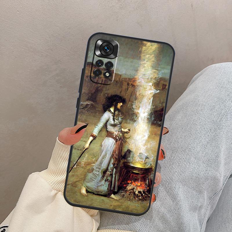 John William Waterhouse Case For Xiaomi Redmi Note 12 11 8 9 10 Pro 11S 10S 9S Redmi 12C 10C 9A 9C 9T Back Cover
