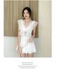 Women's 2025 Autumn/Winter Conservative Plus Size One-Piece Skirt-Style Swimsuit with Boxer Shorts