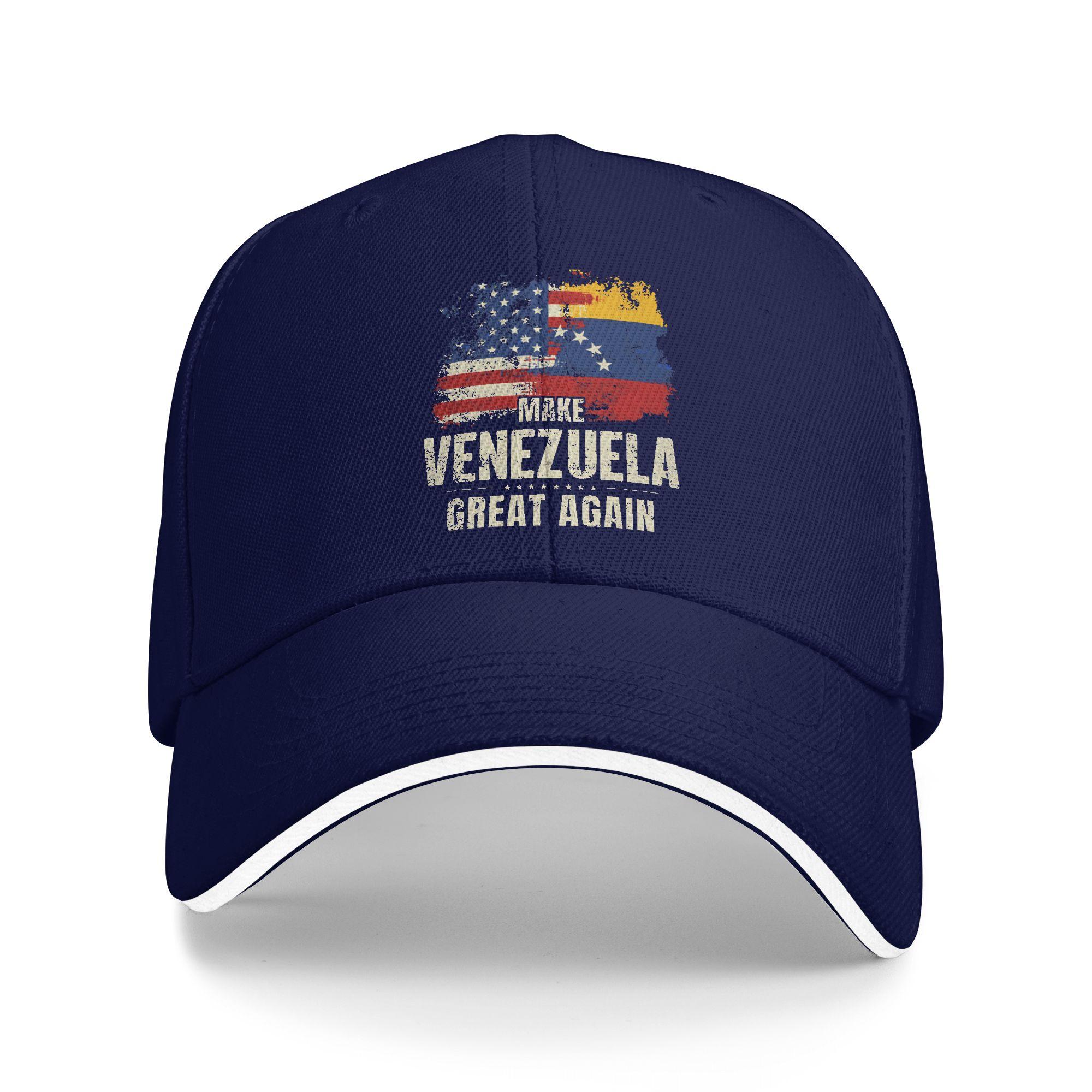 

Baseball Cap Make Venezuela Great Again Stuff Unisex Women Trucker Hat Caps Hat Fashion Daily Activities Adjustable Sun Cap One Size