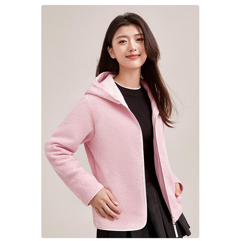 

YAYA 2025 Fashion Lightweight Hooded Fleece Jacket S