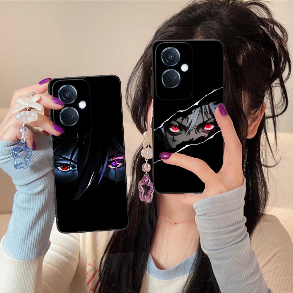 Anime Eyes Phone Case for OPPO Reno 14 13 12 11 10 9 8 7 6 5 F T Pro 5G Soft TPU Shockproof Cover