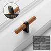 Wood Handles Cabinet Pulls Modern Black Kitchen Doors Drawer Kids Gold Adjustable Knobs  For Furniture Bronze In Cabinet Pulls
