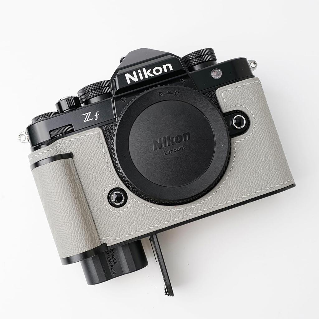 Compatible with Nikon Zf this genuine leather camera is handmade by It features a design with a grained cowhide leather metal base and handle Cameras,